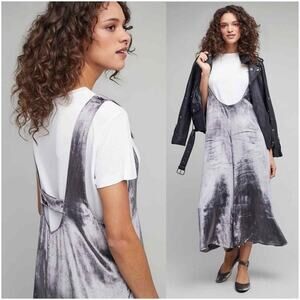 Anthropologie Maeve Jumpsuit Womens XS Gray Velvet Romper Party Wide Leg Crop